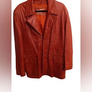 Golden Collection by Raffaelo red womens genuine jacket